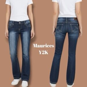 Maurices Jeans Y2K 2000s Flare Low Rise Size 5/6 Short